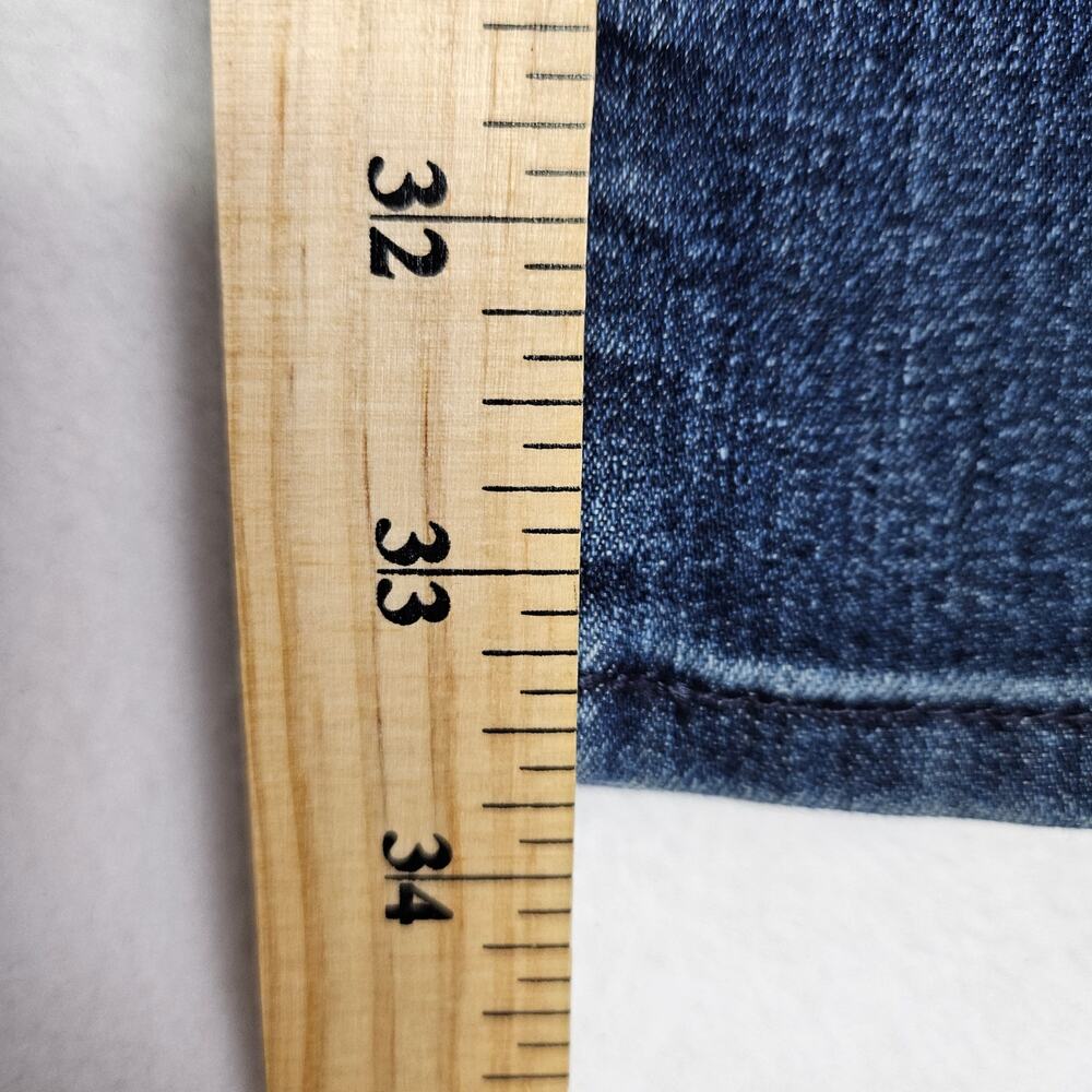 7 For All Mankind Bootcut Jeans Women Low Rise Stretch Denim Blue Western 27 - Picture 15 of 16